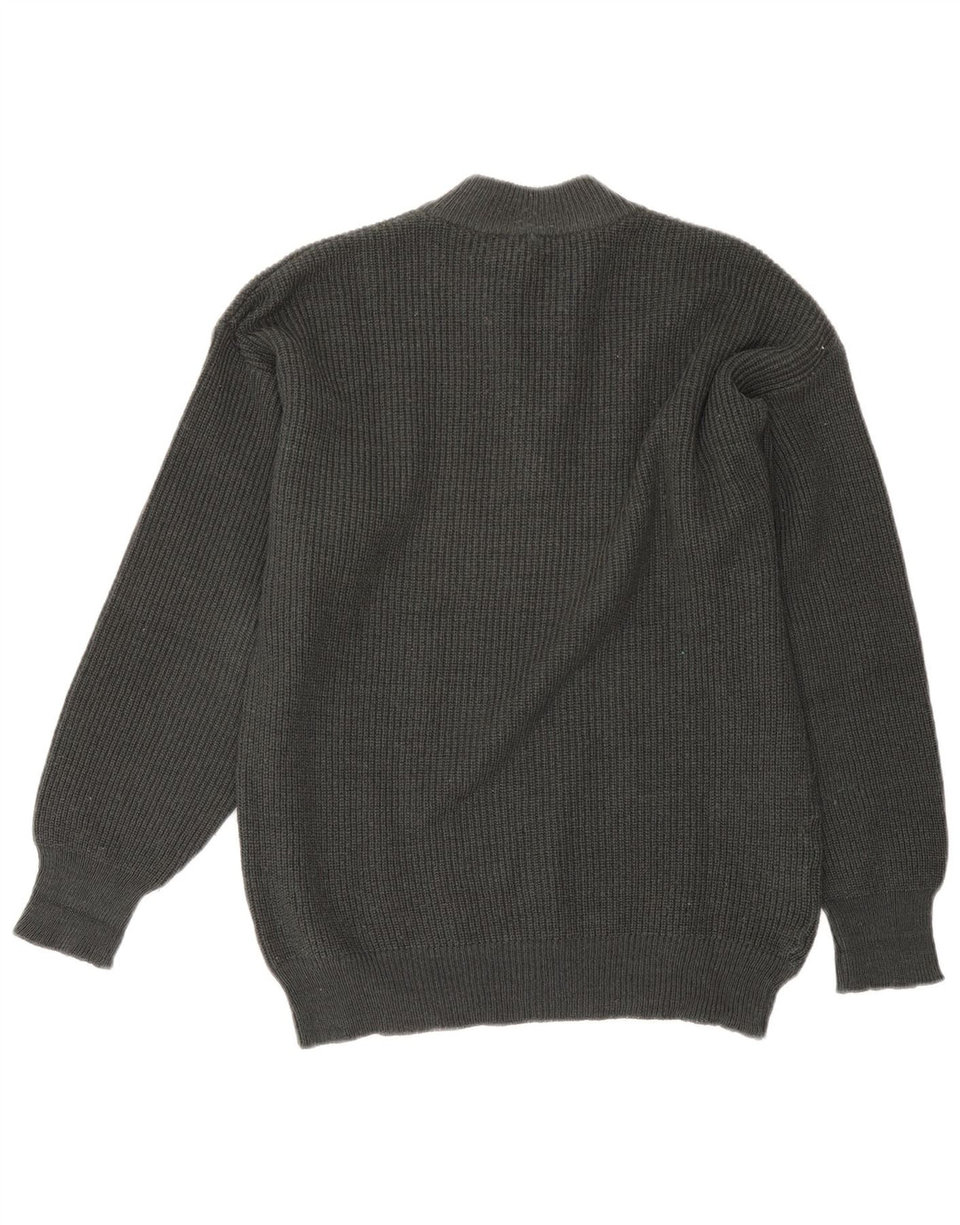 POP 84 Herre Turtle Neck Jumper Sweater Stor Grå Colourblock Akryl