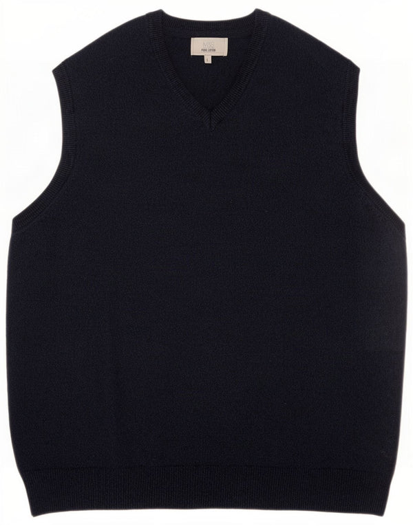 Marks & Spencer Herrevest Tank Top Stor Marineblå Bomuld