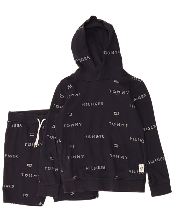 TOMMY HILFIGER Boys Graphic 2 Piece Set 12-13 Years  Large Navy Blue