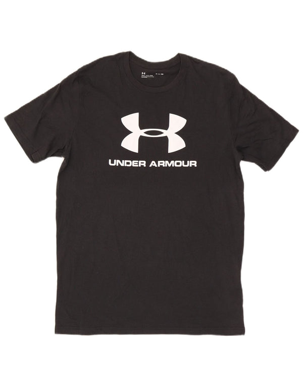 Under Armour Herre grafisk T-shirt Top Medium Sort Bomuld