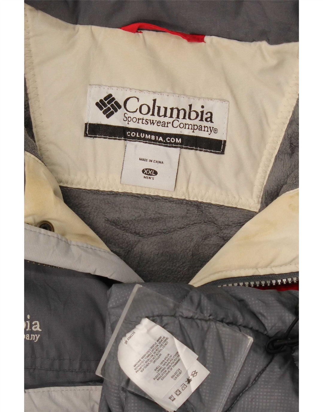 Columbia Herre Windbreaker Jacket UK 44 2XL Grå Colourblock Nylon