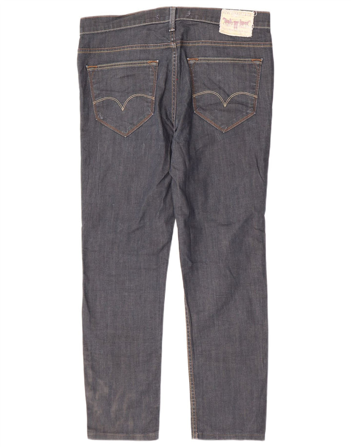 Levi's Herre 519 Slim Jeans W36 L29 Marineblå Bomuld
