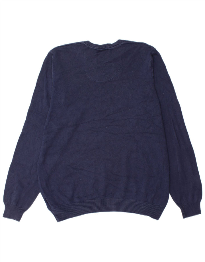 Marks & Spencer Herre Regular Fit V-hals sweater Medium Navy Blue