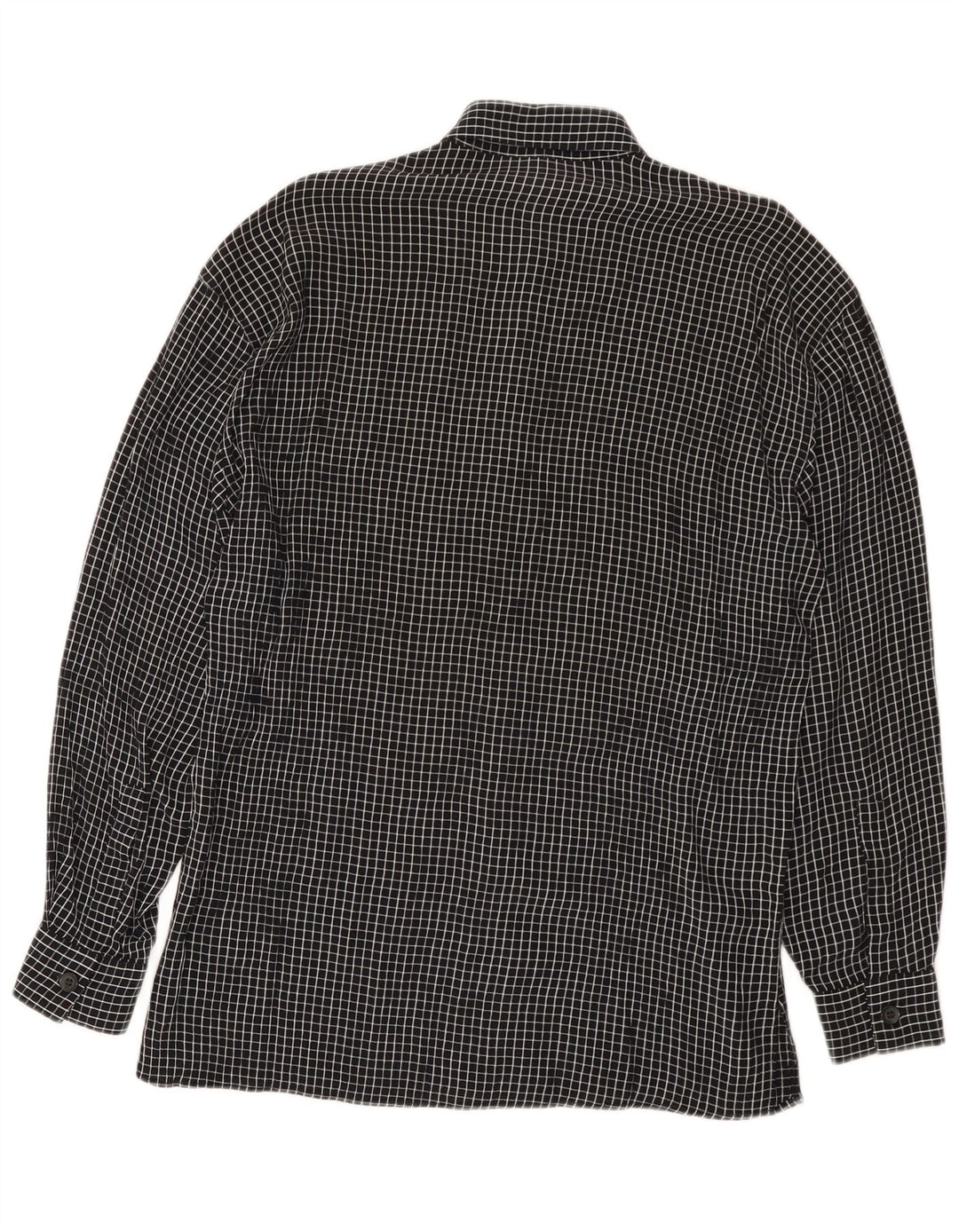 Vintage herreskjorte medium sort ternet