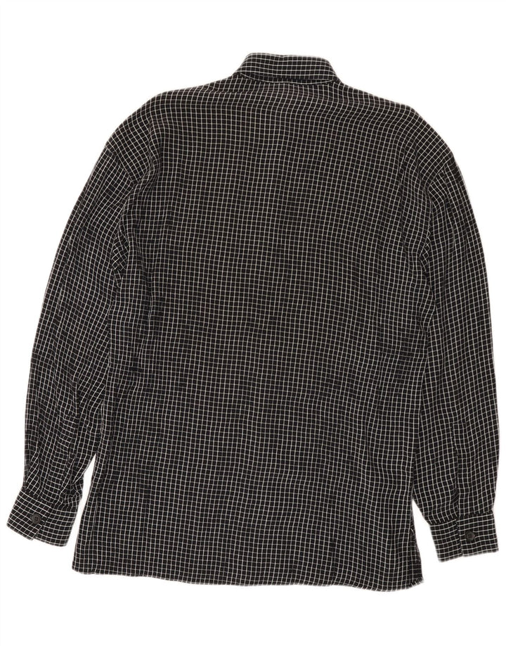 Vintage herreskjorte medium sort ternet