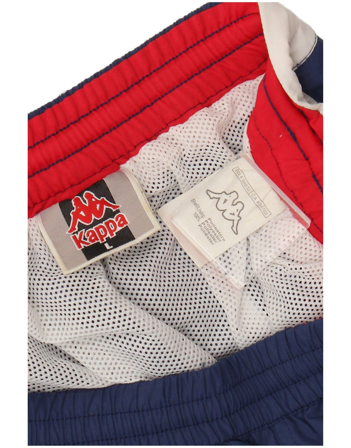 Kappa Badeshorts til mænd Large Navy Blue Colourblock Polyester