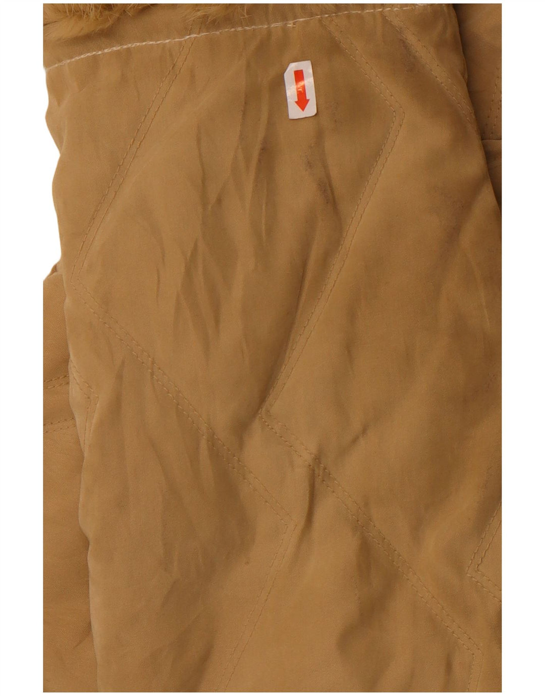 Parisport Dame Loose Fit Polstret Jakke IT 44 Medium Beige Polyamid