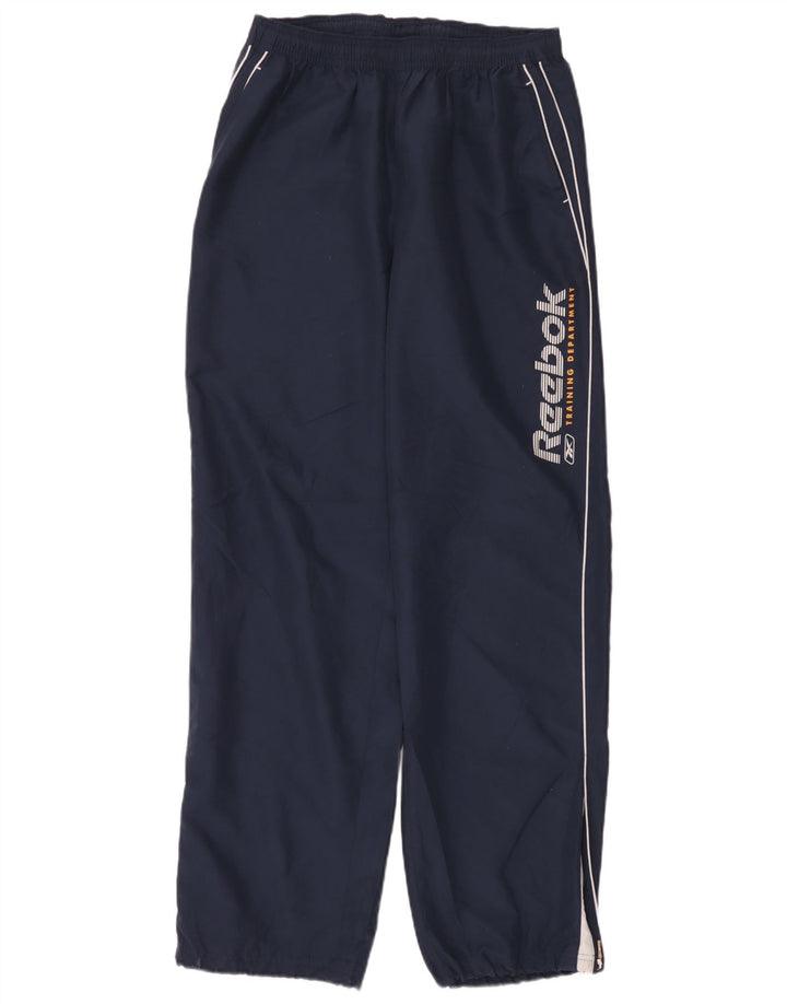 Reebok Herre grafisk træningsdragt Bukser Large Navy Blue Polyester