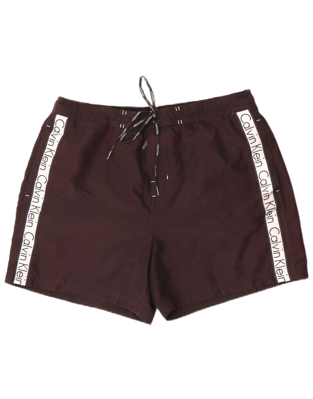Calvin Klein Herre grafiske svømmeshorts XL Sort Colourblock Polyester