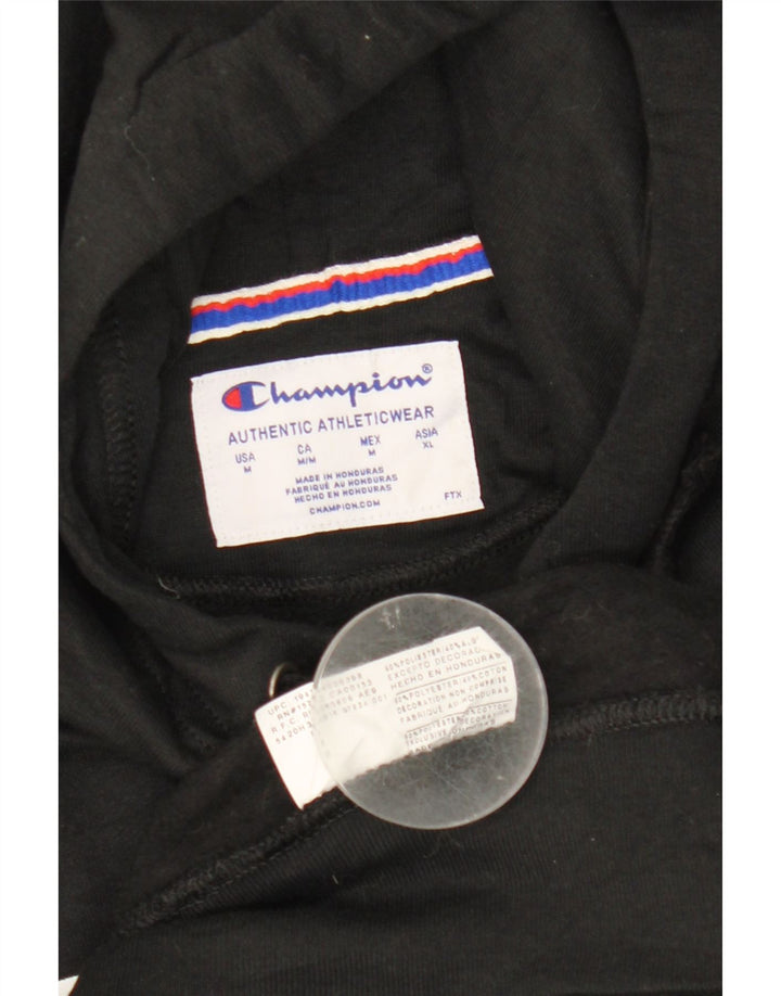 Champion Graphic Hoodie Jumper UK 14 Medium Sort Polyester