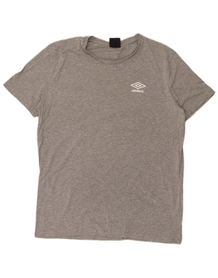 UMBRO Herre T-Shirt Top 2XL Grå Bomuld