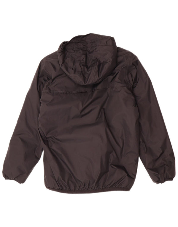 K-Way Boys Hooded Windbreaker Jacket 13-14 År Sort Polyamid