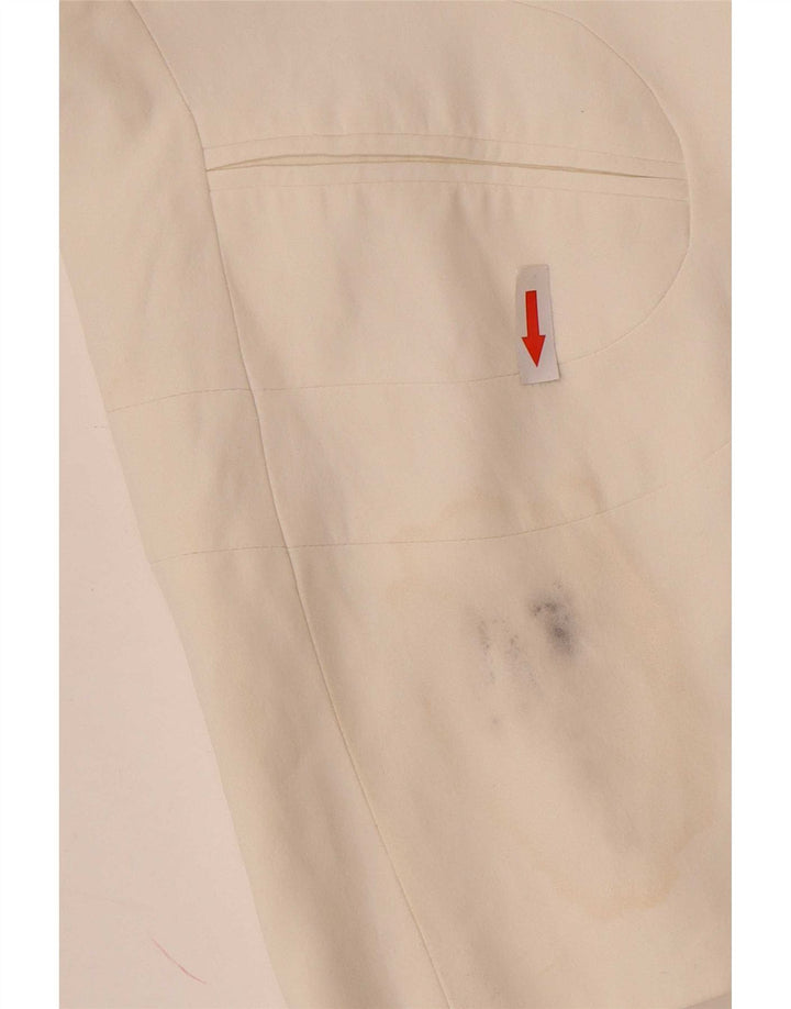 Karen Millen Dame 1 Knap Blazer Jacket UK 12 Medium Off White Acetate