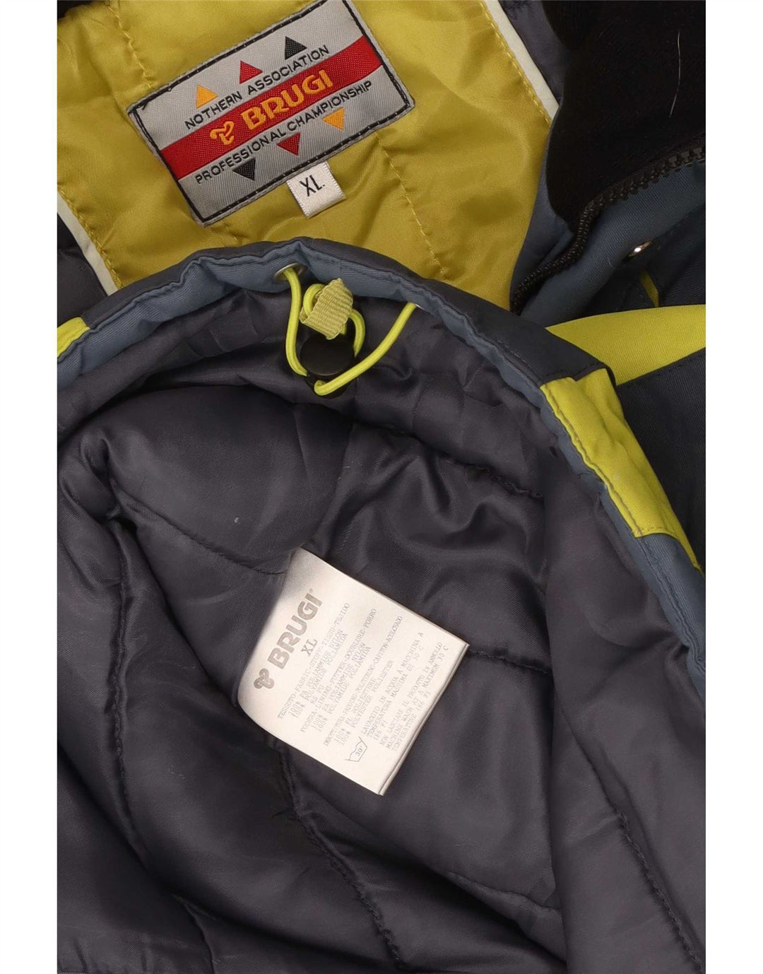 Brugi Herre Vandtæt Skijakke UK 42 XL Blå Colourblock Nylon