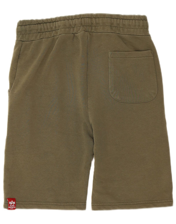 ALPHA INDUSTRIES Sportshorts til mænd Medium Khaki Bomuld