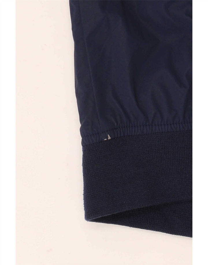 Zara Herre Bomber Jacket UK 40 Large Navy Blue Polyester