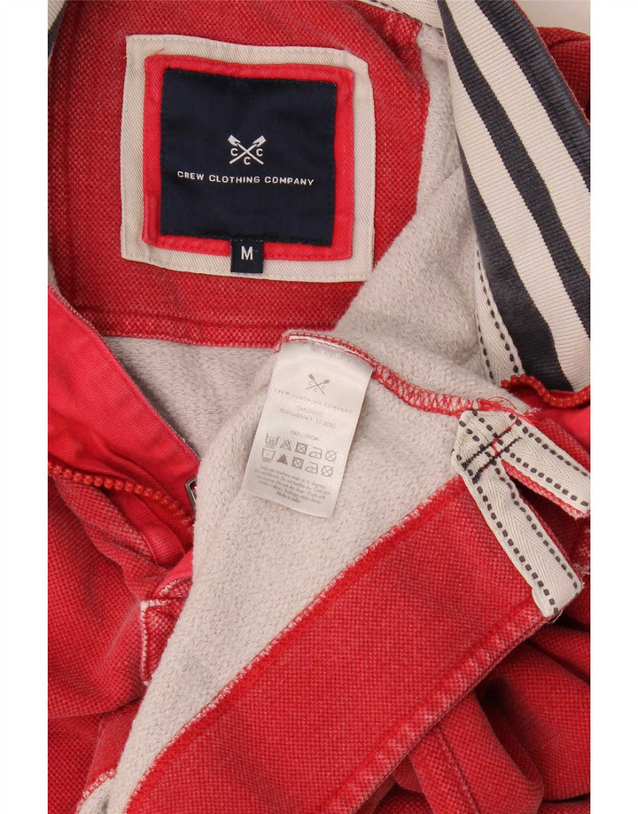 Besætningstøj Herre Zip Neck Sweatshirt Jumper Medium Rød Bomuld