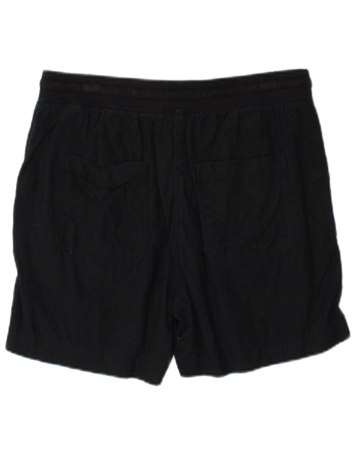 Marks & Spencer Chino Shorts til kvinder UK 10 Small W32 Black Linen