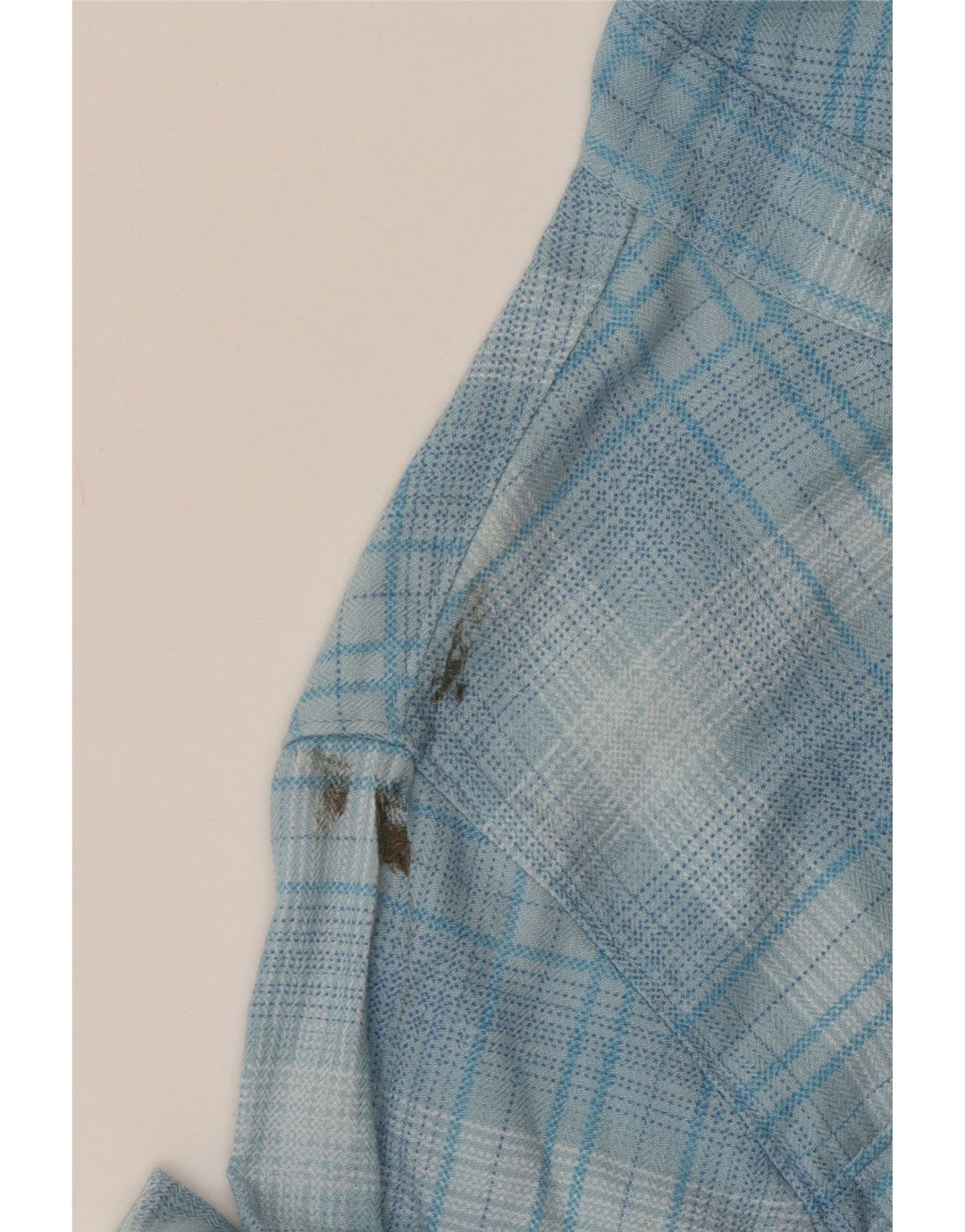 Nike Flanelskjorte med hætte til mænd, lille blå ternet bomuld