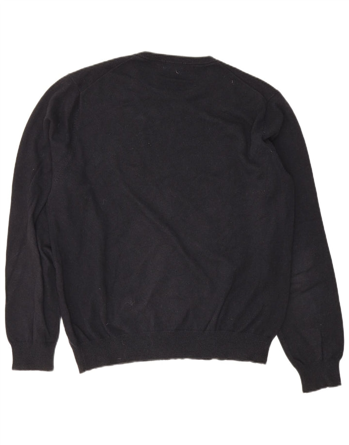 Sun68 Herre Crew Neck Jumper Sweater Stor sort bomuld