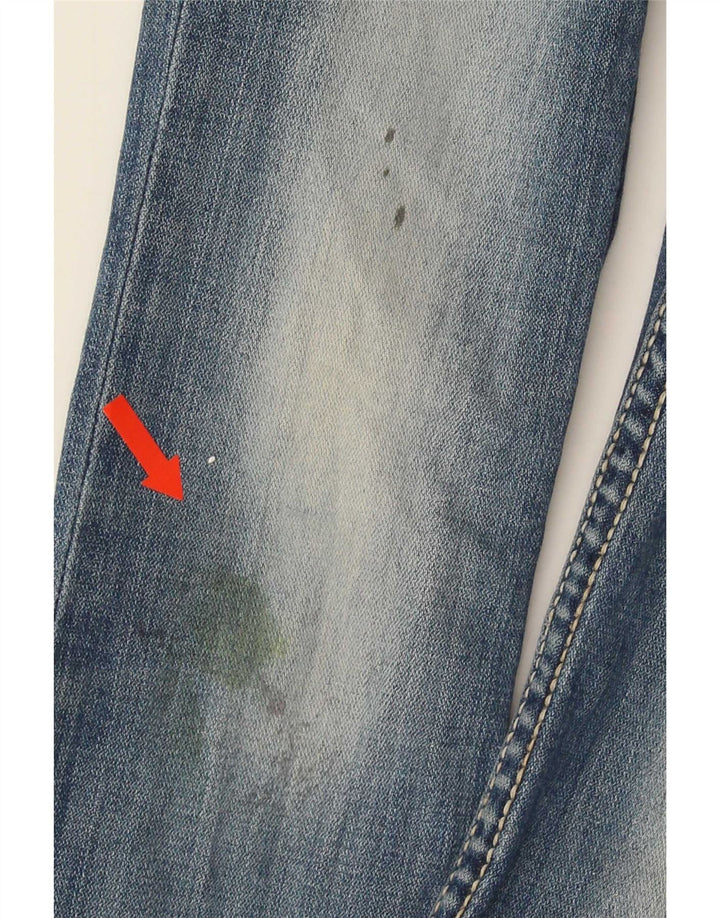 BKE Girls Distressed Flared Jeans 9-10 År B24 L25 Blå
