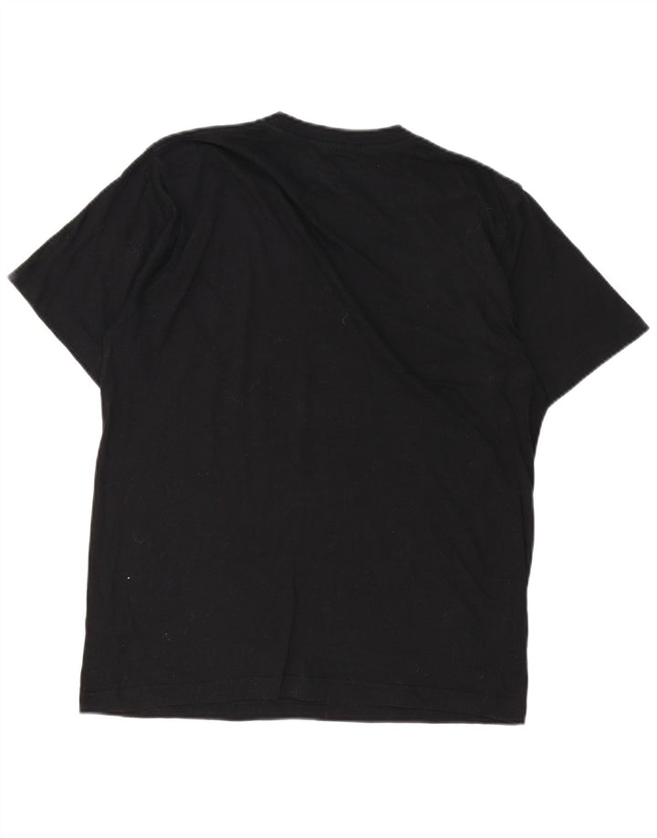 Reebok Herre T-Shirt Top Stor Sort Bomuld