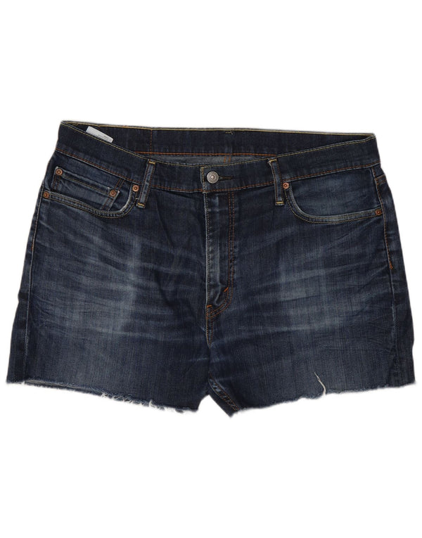 Levi's Mens 504 Denim Shorts W36 Large Blue Cotton