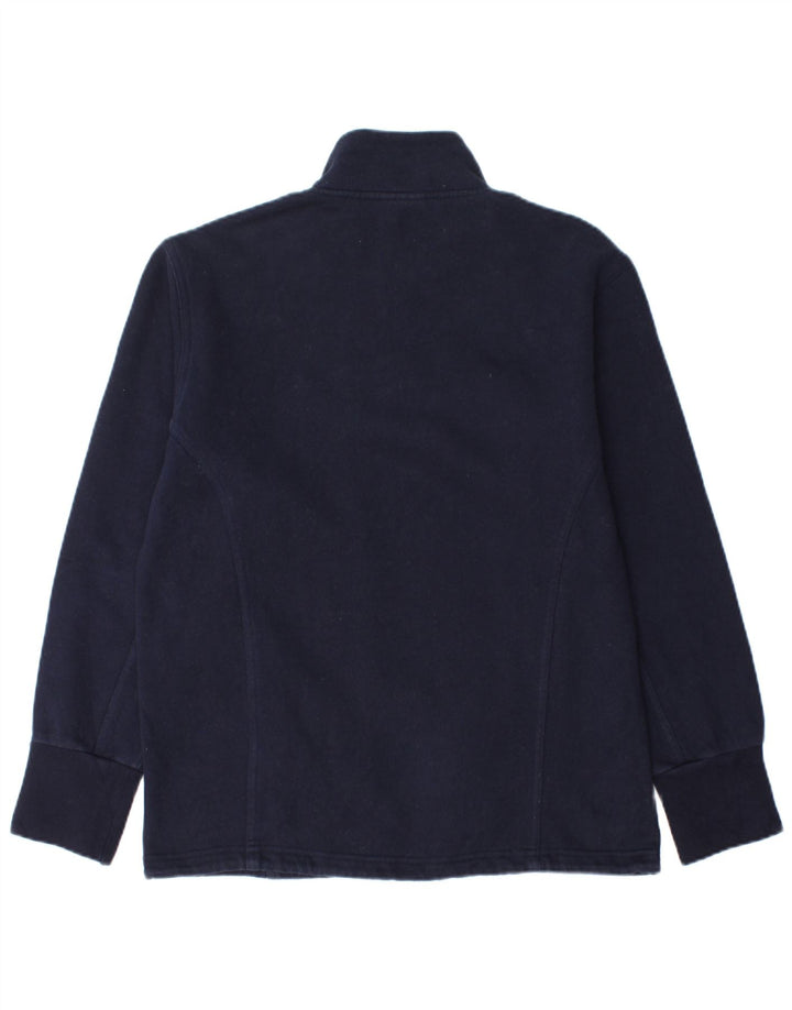 Reebok Sweatshirt med lynlås til kvinder DK 12 Mellem marineblå bomuld