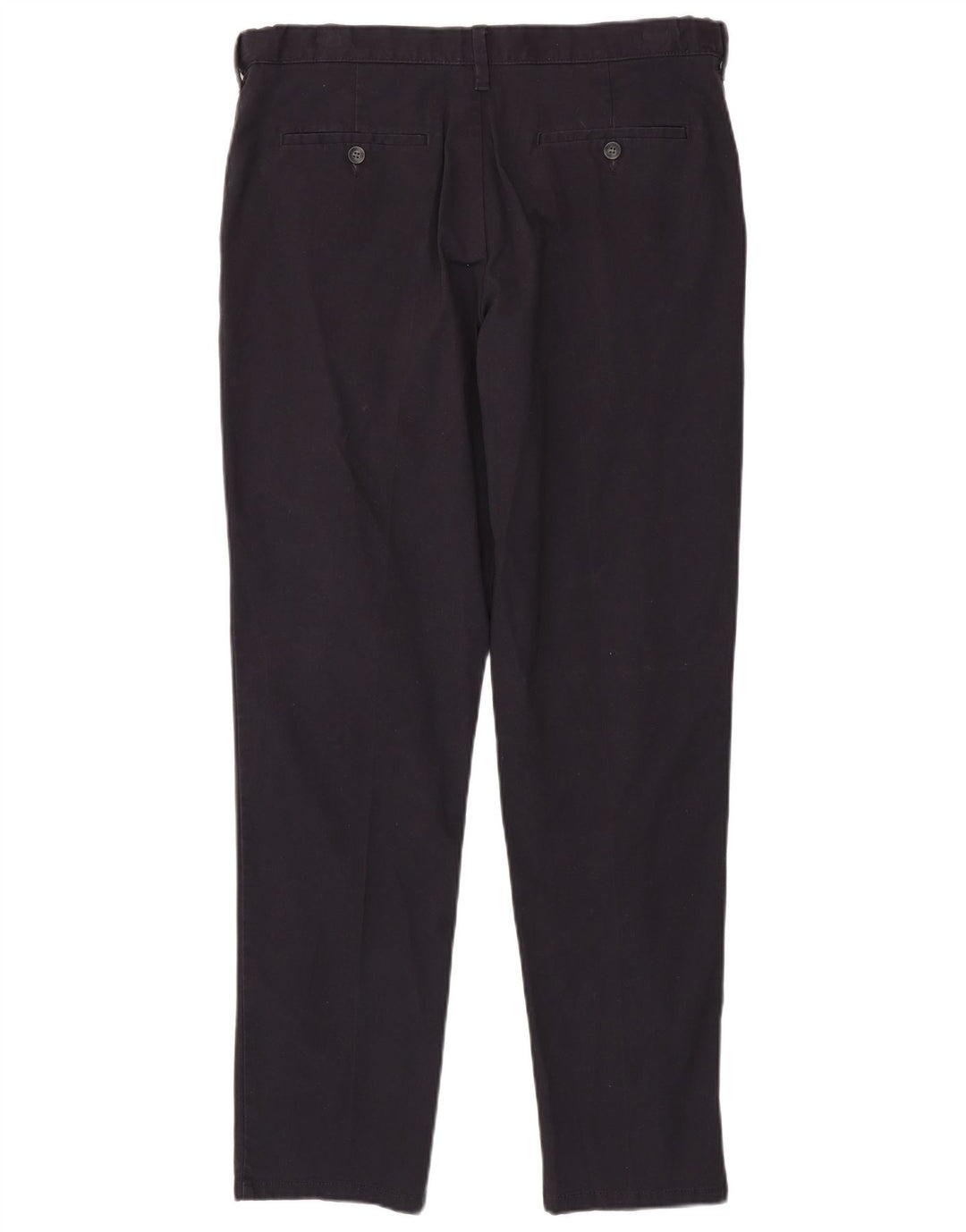 Marks & Spencer Herre Slim Chino Bukser W36 L33 Marineblå Bomuld