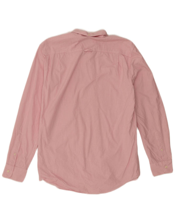 Jack Wills Mens Shirt Medium Pink Pinstripe Cotton