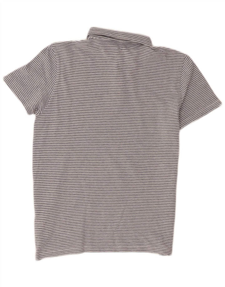 Massimo Dutti Herre poloshirt Medium Blue Pinstripe Bomuld