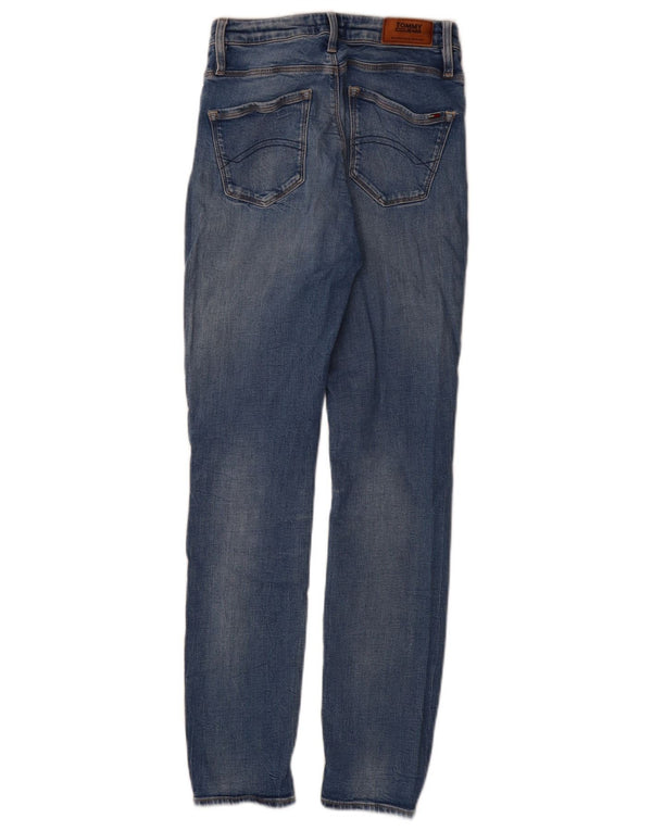 Tommy Hilfiger Dame High Rise Skinny Jeans W26 L30 Blå Bomuld