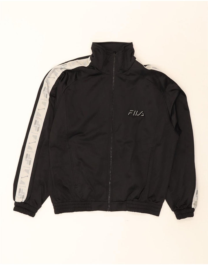 Fila Grafisk træningsdragt topjakke til kvinder IT 42 Medium Sort Colourblock