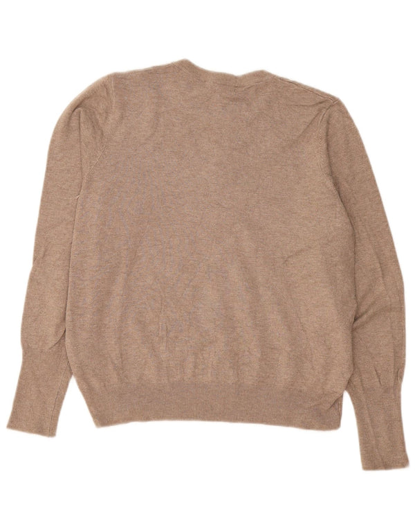 Marks & Spencer Dame Cardigan Sweater UK 16 Large Brown Viscose
