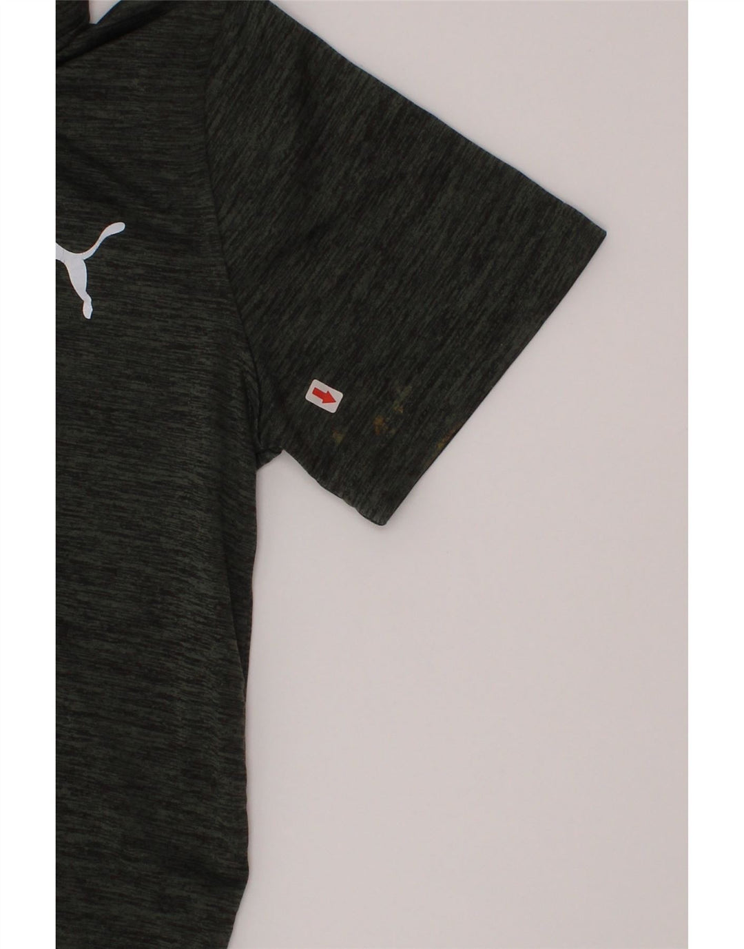 Puma Boys Polo Shirt 7-8 år Lille Grøn Flecked Polyester