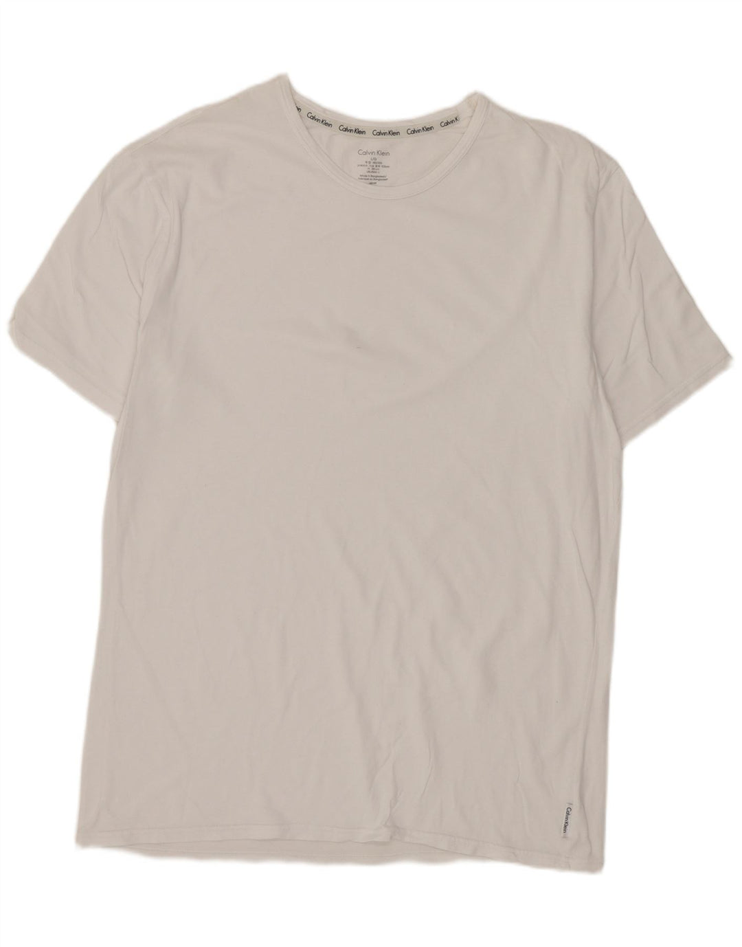 Calvin Klein Herre T-Shirt Top Stor Hvid
