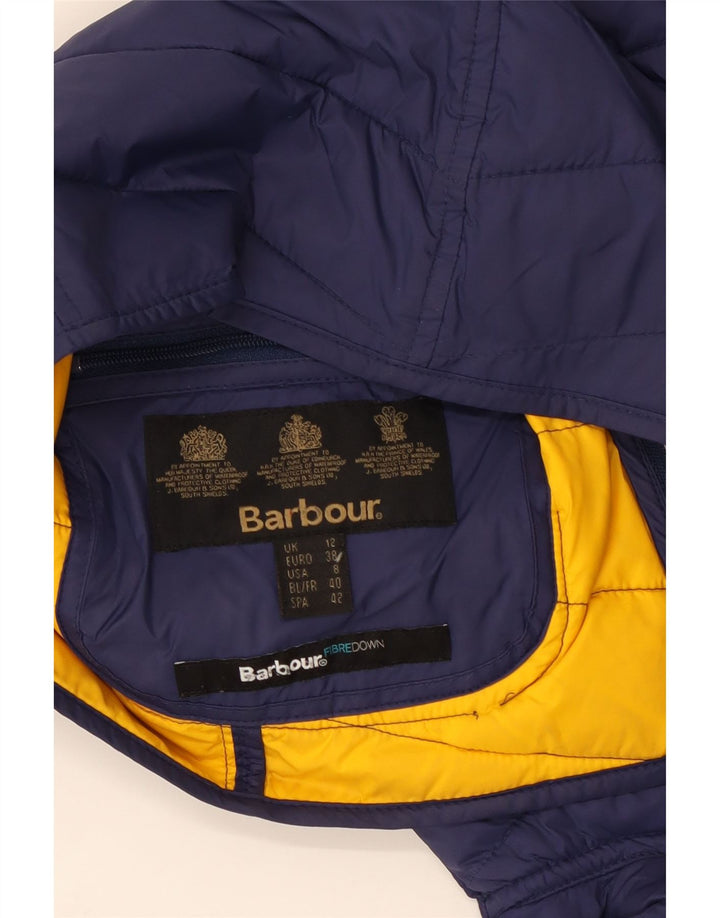 Barbour hættejakke til kvinder UK 12 Medium Navy Blue