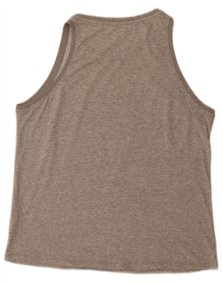 Nike Herre Dri Fit Grafisk Vest Top Stor Grå Bomuld