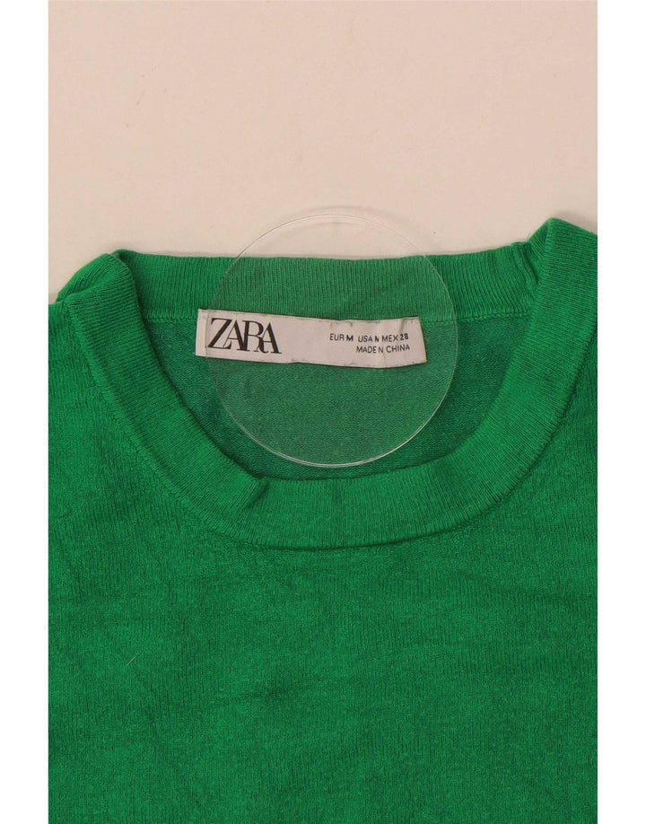 Zara Damebluse Top UK 12 Mellemgrøn
