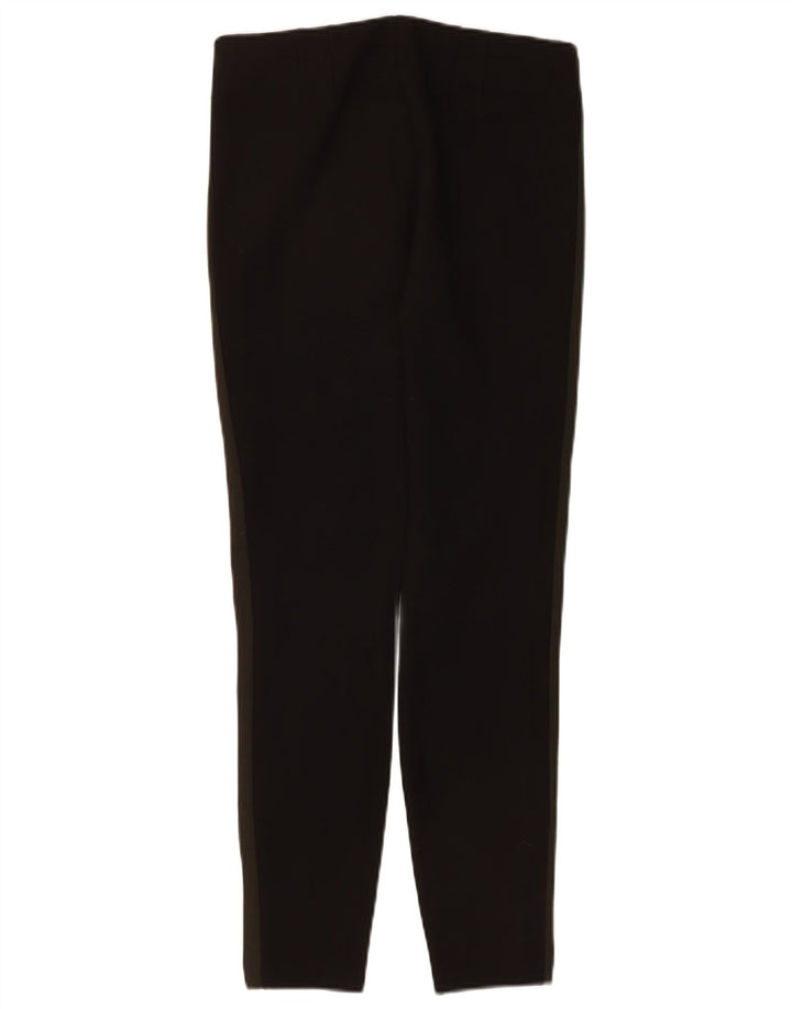 Zara Træningsdragtsbukser til kvinder UK 12 Medium Sort Colourblock Viscose
