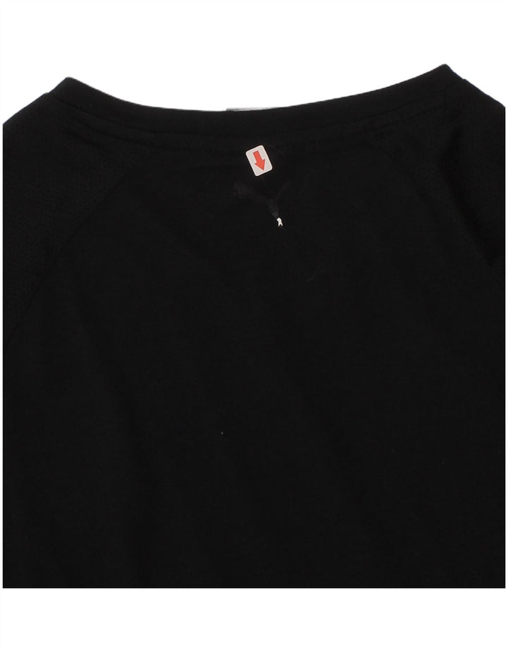 Puma piger grafisk t-shirt top 12-13 år stor sort polyester