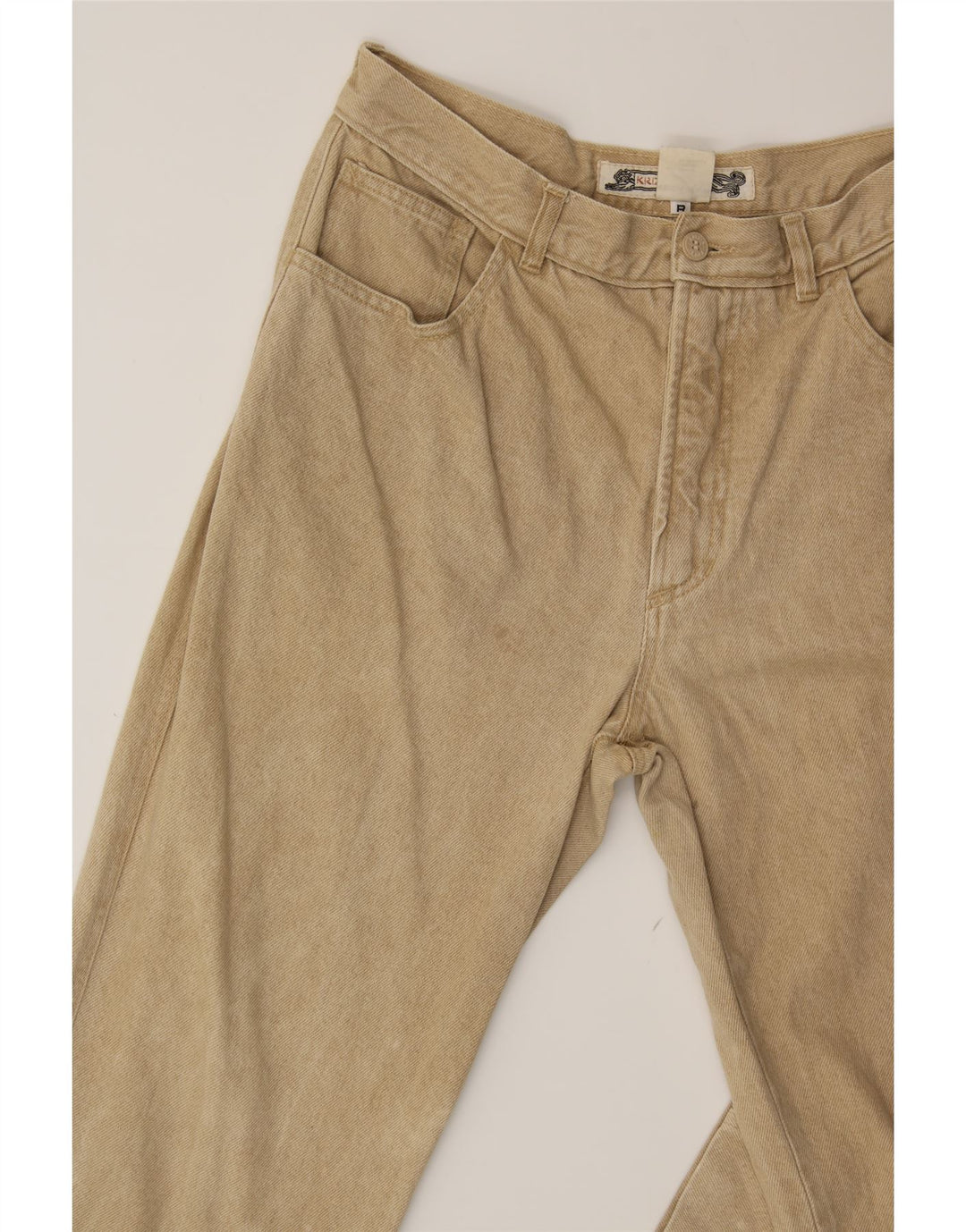 KRIZIA Mens Straight Jeans W32 L27  Beige Cotton Vintage Krizia and Second-Hand Krizia from Messina Hembry 