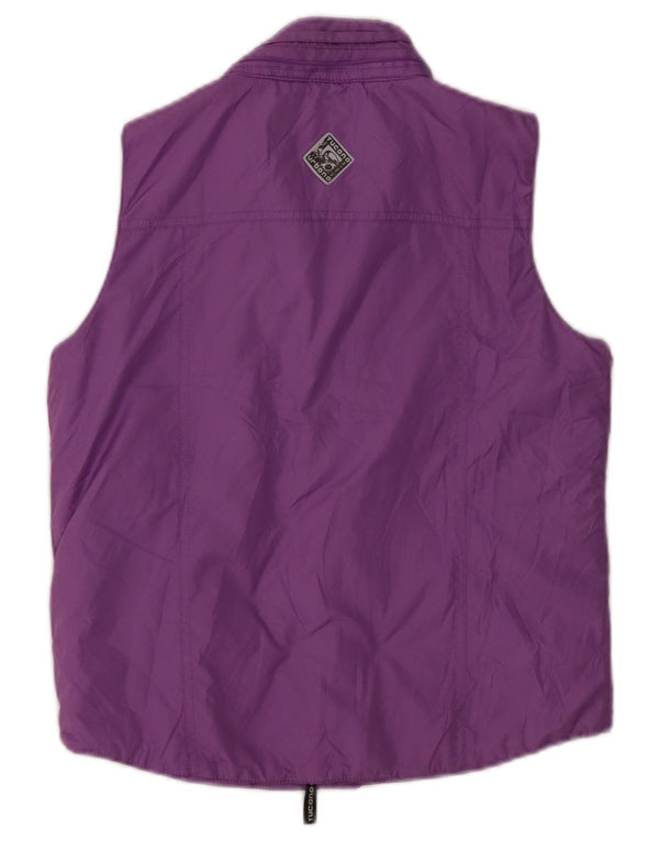 Tucano Urbano Womens Utility Gilet UK 10 Small Purple Polyester