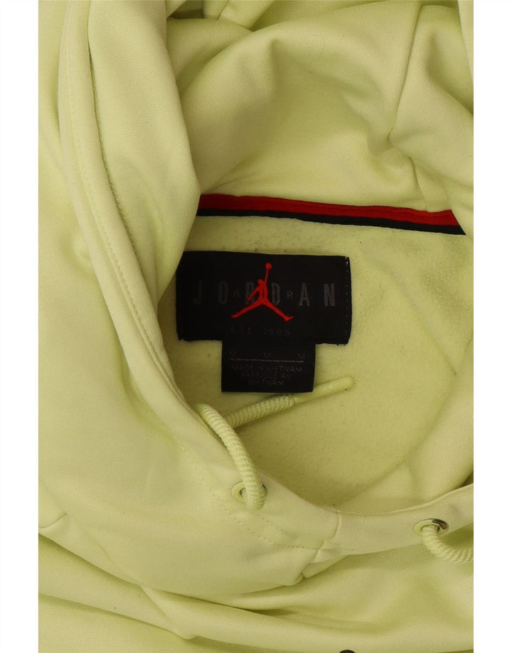 JORDAN Mens Hoodie Jumper Medium Green
