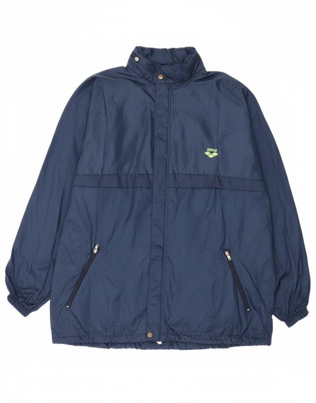 Arena Regnjakke med hætte til mænd UK 42 XL Marineblå polyamid