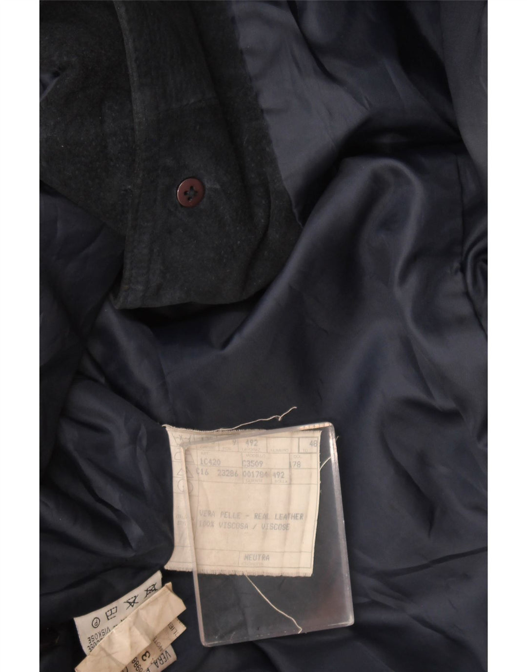 Vintage Dame Oversized 3 Knaps Ruskind Blazer Jacket IT 48 XL Navy Blue