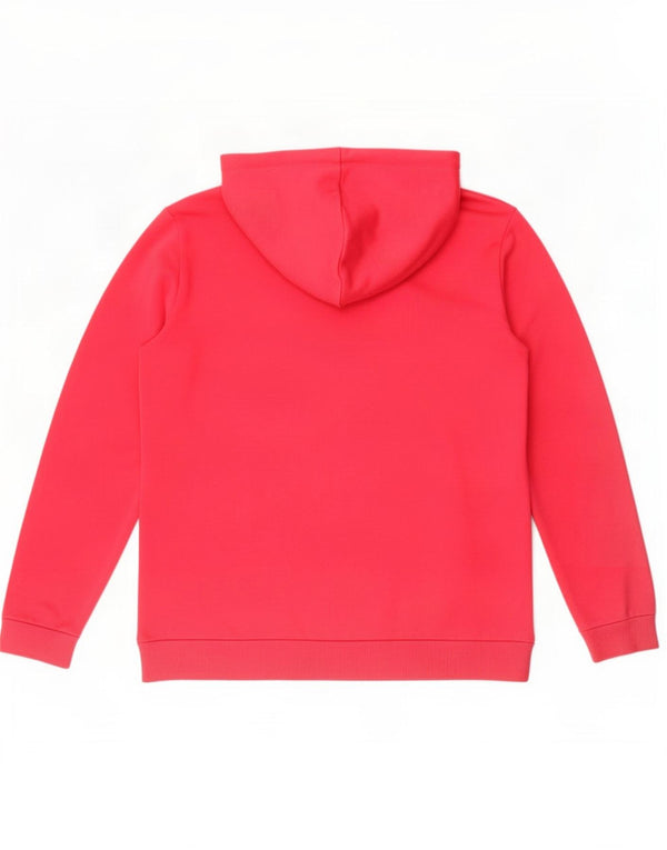 Puma Graphic Hoodie Jumper UK 14 Medium Pink Bomuld