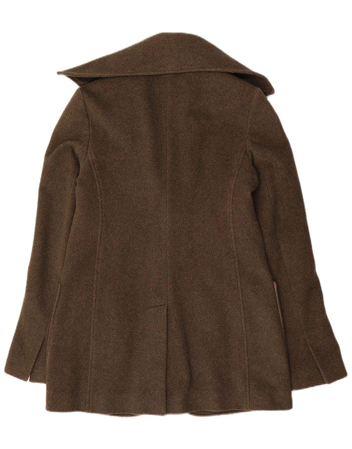 PATRIZIA PEPE Dame 2-knaps blazerjakke IT 44 Medium Khaki Wool