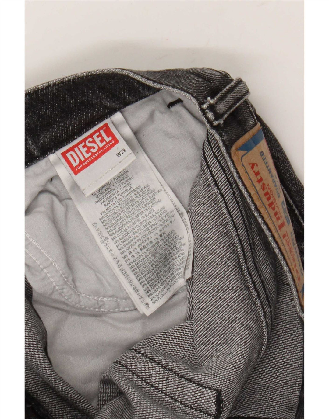 Diesel Herre Slim Jeans W29 L31 Grå Bomuld