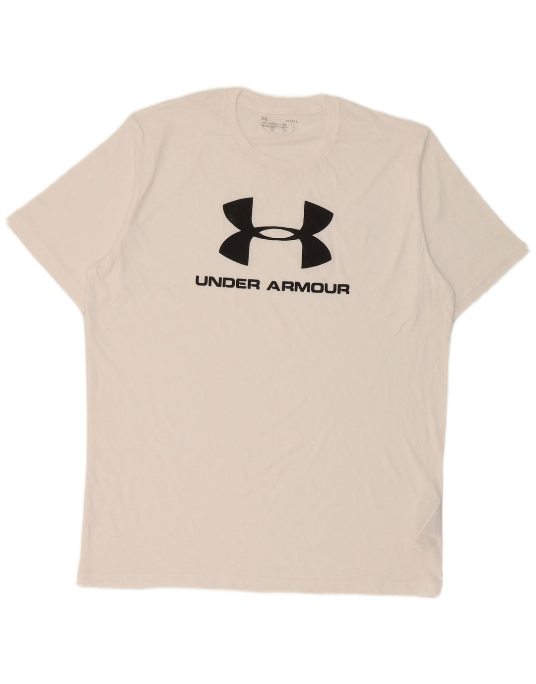 Under Armour Herre grafisk T-shirt Top Stor hvid bomuld